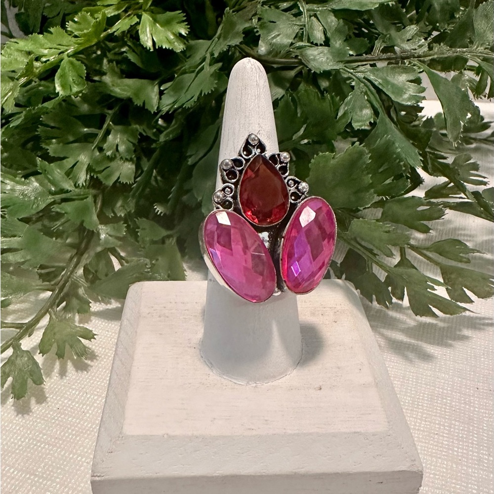 Ruby In 925ss Ring - image 2